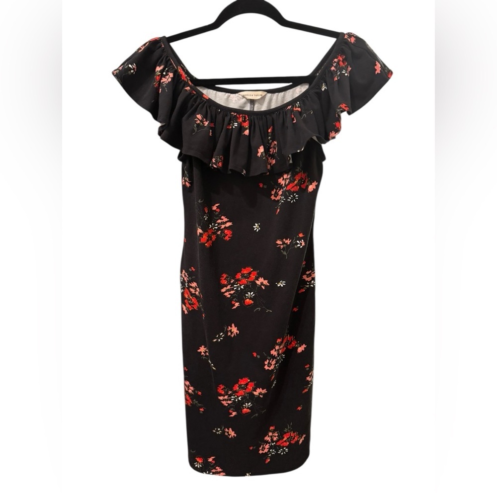 Rebecca Taylor Black Floral Dress